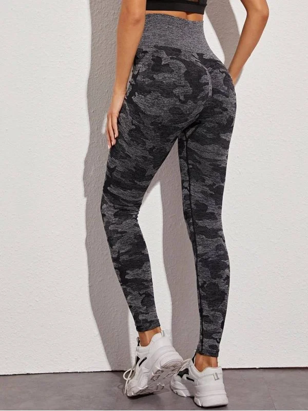 Colanți sport Shein M | Negru, Nailon - Image 2