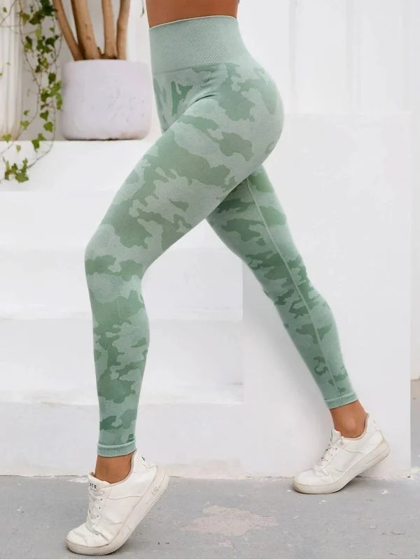 Colanți sport Shein M | Verde, Nailon - Image 4