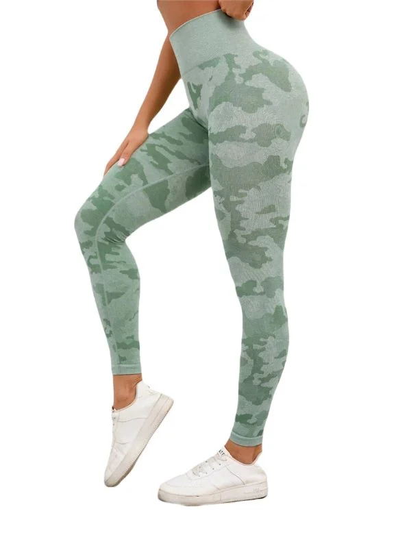 Colanți sport Shein M | Verde, Nailon