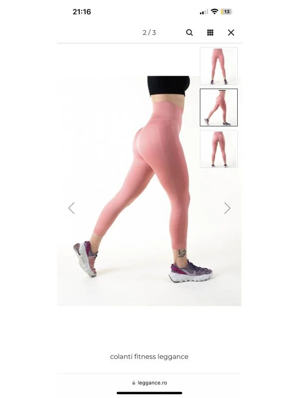 Colanți sport LEGGANCE M | Roz, Poliamidă - Image 4
