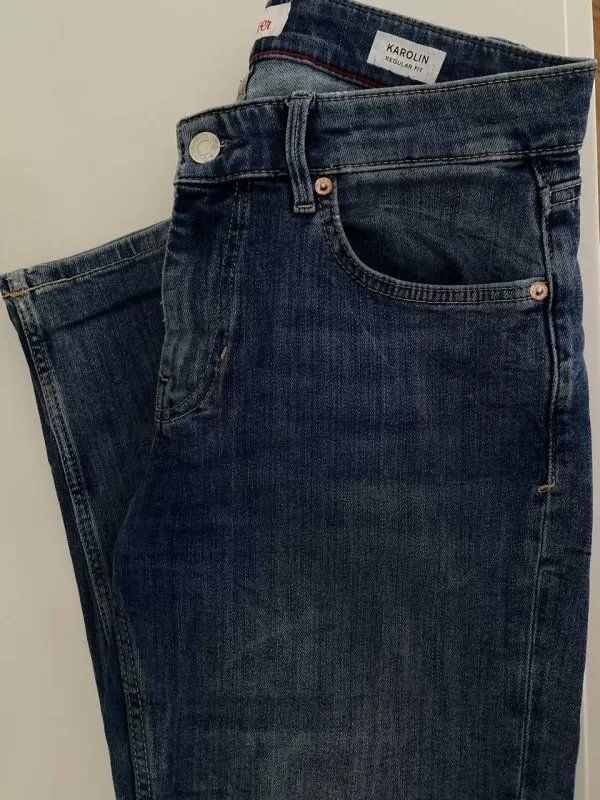 Blugi S.Oliver EU 36 | Albastru, Lungi, Bumbac - Image 6