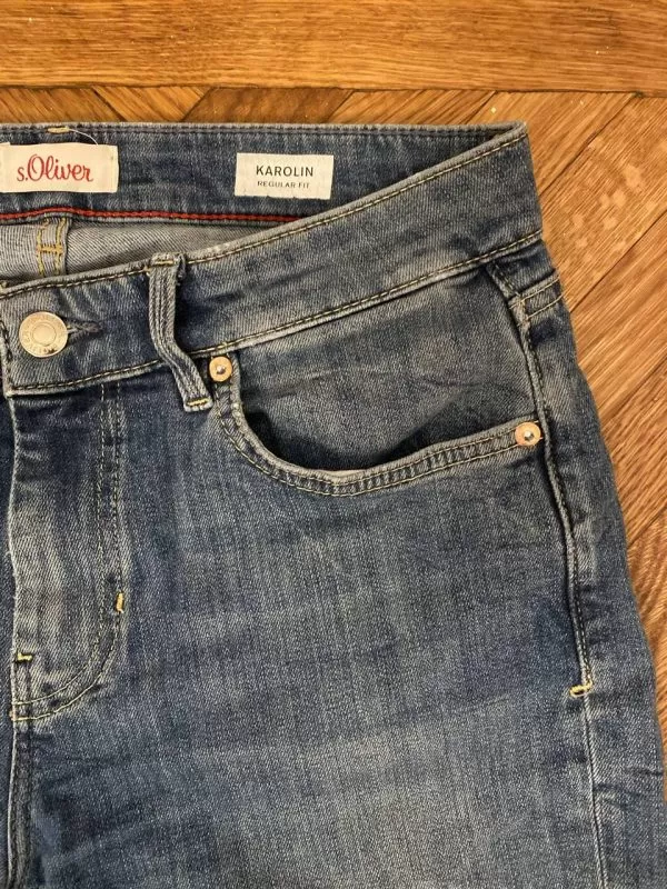 Blugi S.Oliver EU 36 | Albastru, Lungi, Bumbac - Image 8