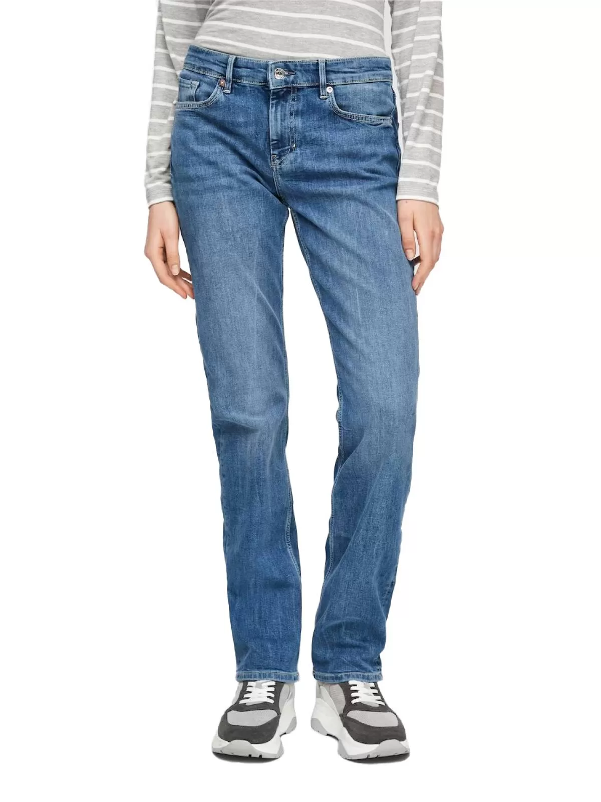 Blugi S.Oliver EU 36 | Albastru, Lungi, Bumbac