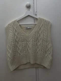 Pulover Zara M | Crem, Normal, Regular fit, Acrilic - Image 6