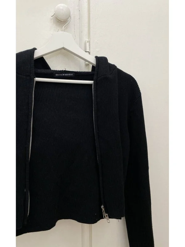 Pulover BRANDY MELVILLE XS | Negru, Normal, Regular fit, Bumbac - Image 4