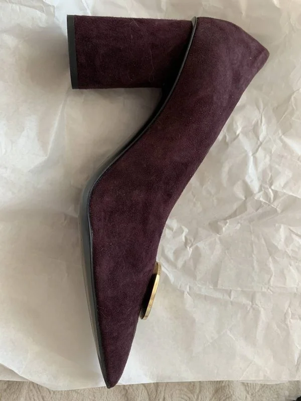 Pantofi cu toc înalt Musette EU 38 | Burgundy - Image 3