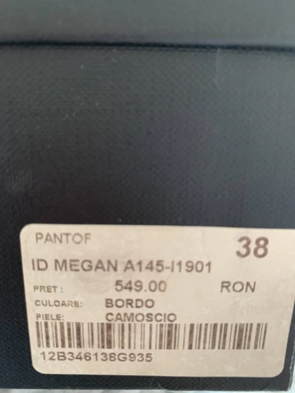 Pantofi cu toc înalt Musette EU 38 | Burgundy - Image 5