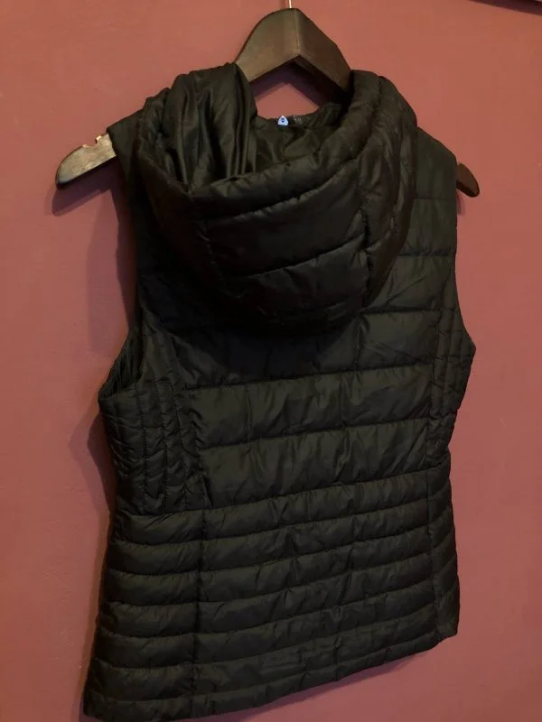 Vestă Zara S | Negru, Cu glugă, Poliester - Image 5