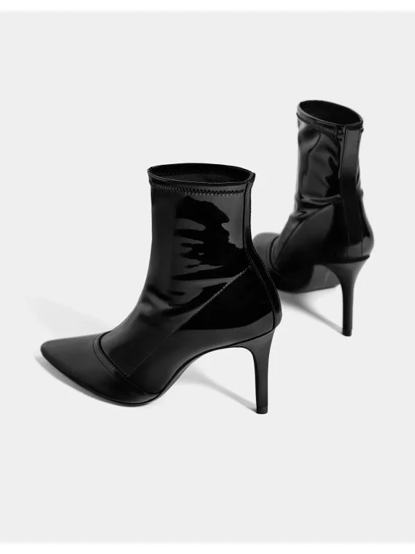 Ghete Bershka EU 38 | Negru, Poliamidă - Image 2