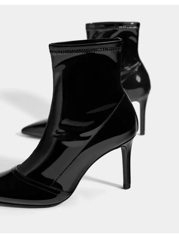 Ghete Bershka EU 38 | Negru, Poliamidă - Image 4