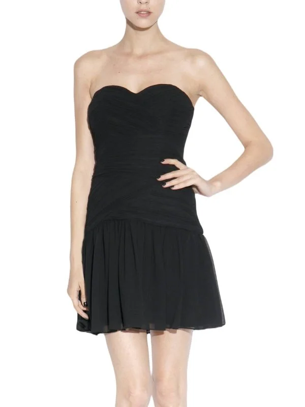 Rochie de seară Nissa M | Negru, Mini, Poliester