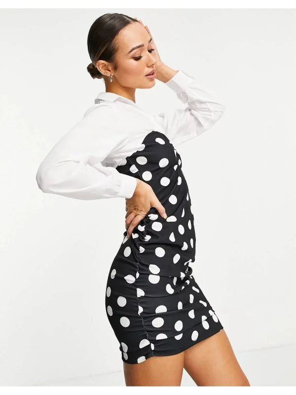 Rochie casual ASOS UK 8 | Negru, Mini, Poliester - Image 2