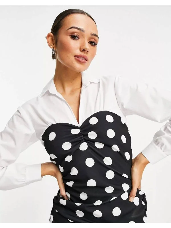 Rochie casual ASOS UK 8 | Negru, Mini, Poliester - Image 4