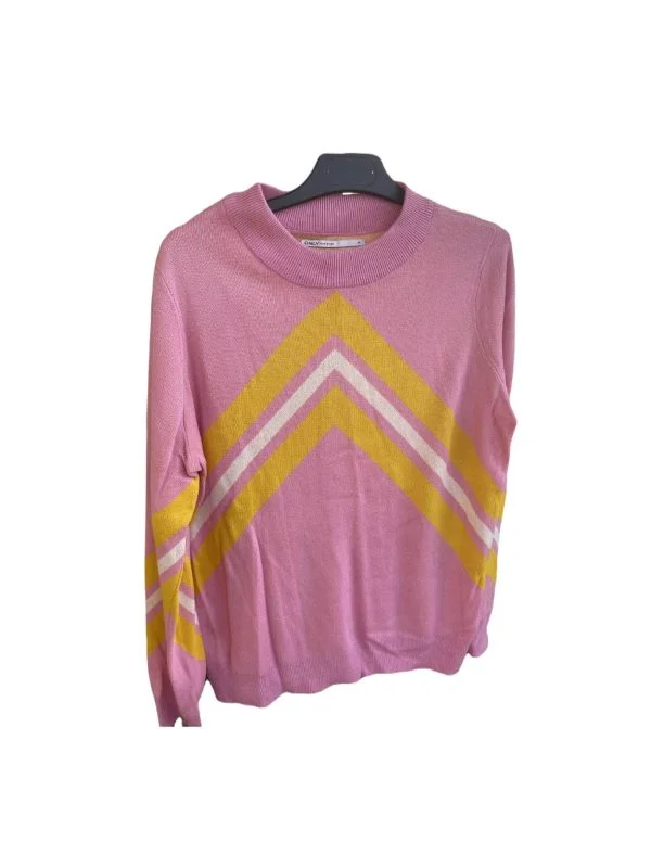 Pulover Only M | Roz, Normal, Regular fit, Vâscoză