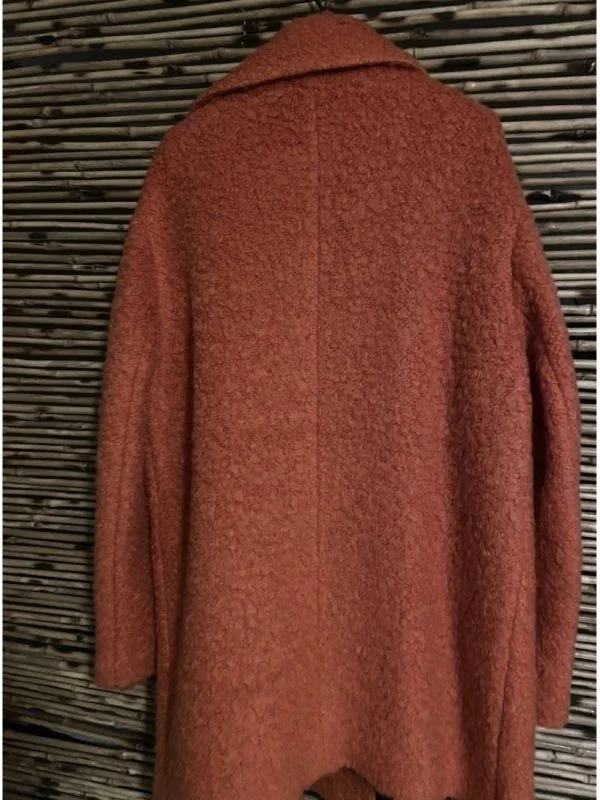 Palton din lână Tommy Hilfiger UK 10 | Portocaliu, Fără glugă, Lână - Image 7