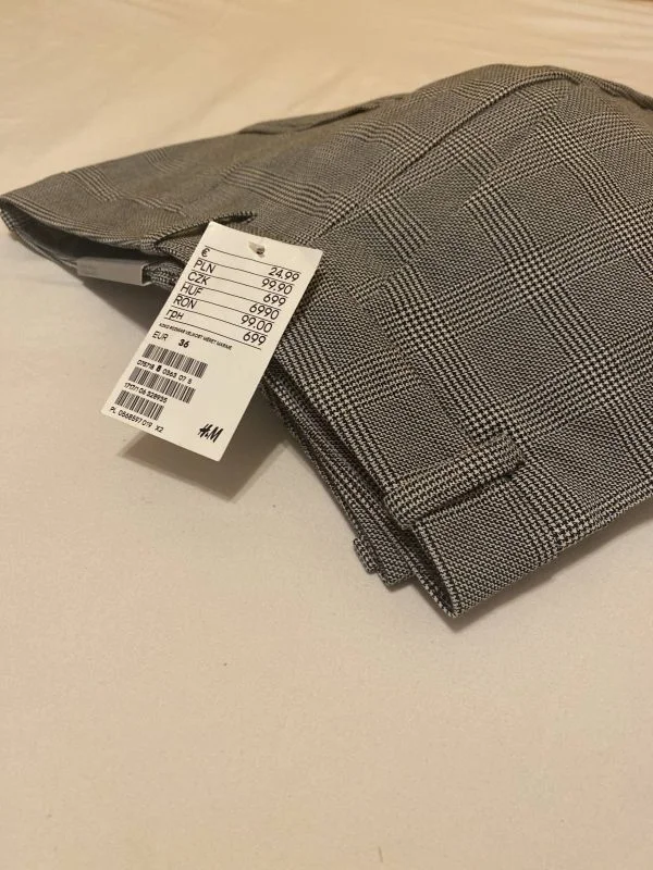 Pantaloni H&M EU 36 | Gri, Lungi, Poliester - Image 4