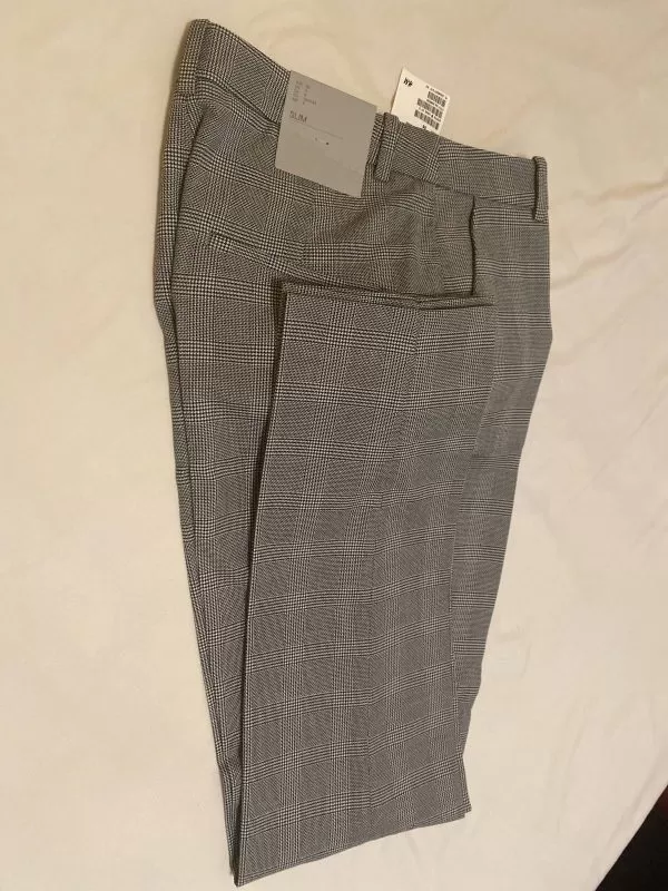 Pantaloni H&M EU 36 | Gri, Lungi, Poliester - Image 5