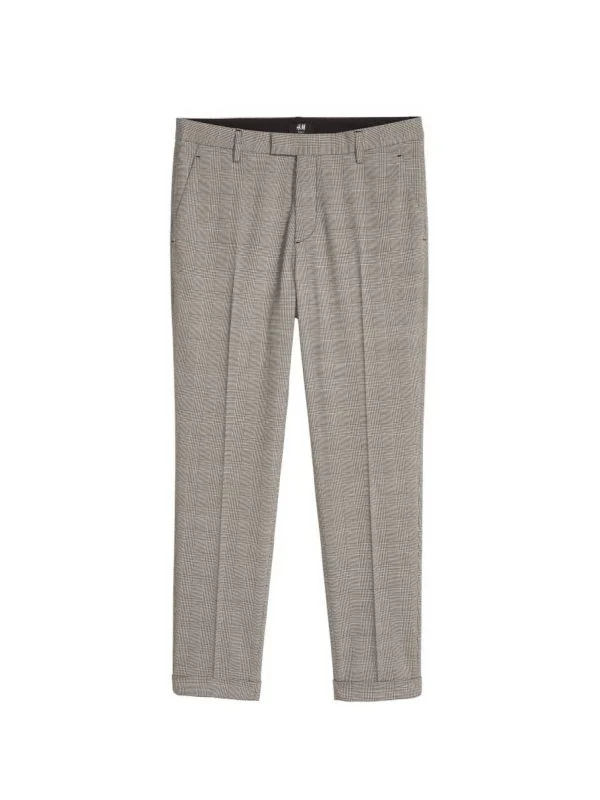 Pantaloni H&M EU 36 | Gri, Lungi, Poliester