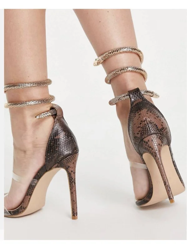 Pantofi cu toc înalt SIMMI LONDON EU 38 | Maro, Piele ecologică - Image 3