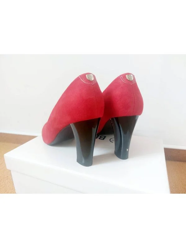 Pantofi cu toc înalt SOLO DONNA EU 39 | Roșu, Piele naturală - Image 4