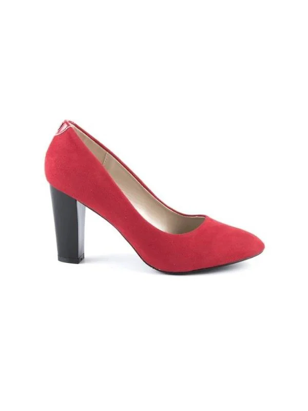 Pantofi cu toc înalt SOLO DONNA EU 39 | Roșu, Piele naturală