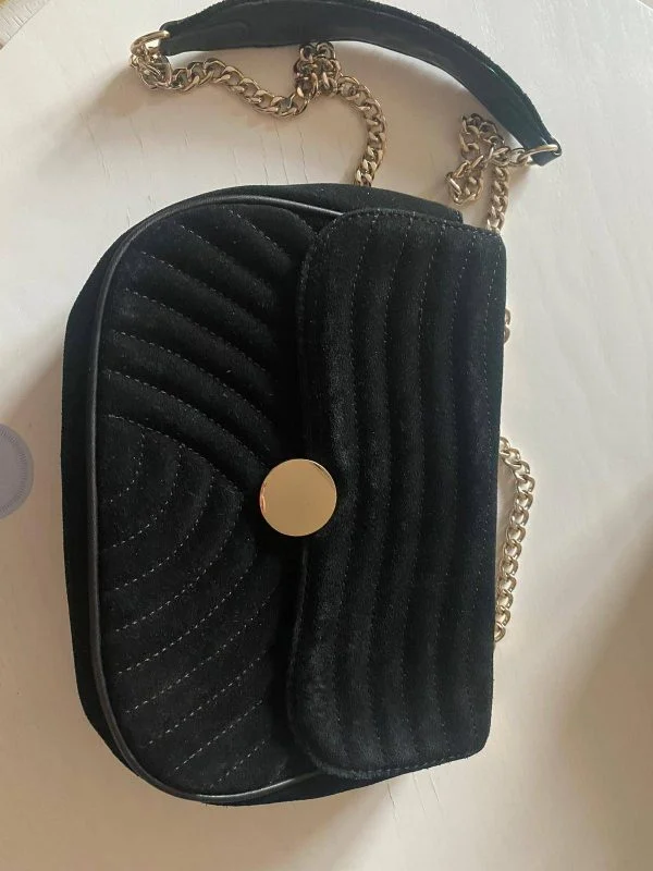 Geantă de mână Zara | Negru, Piele naturală - Image 3