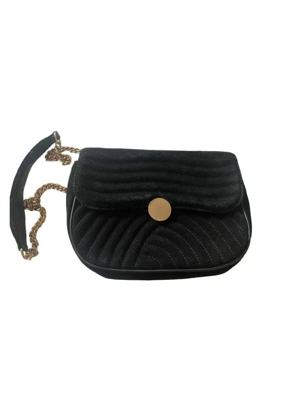 Geantă de mână Zara | Negru, Piele naturală