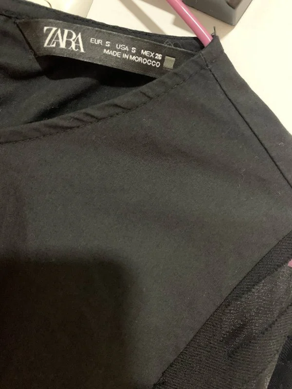 Bluză Zara S | Negru, Normal, Vâscoză - Image 6