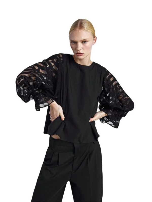 Bluză Zara S | Negru, Normal, Vâscoză
