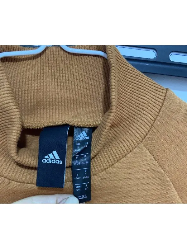 Bluză sport adidas S | Cărămiziu, Bumbac - Image 9