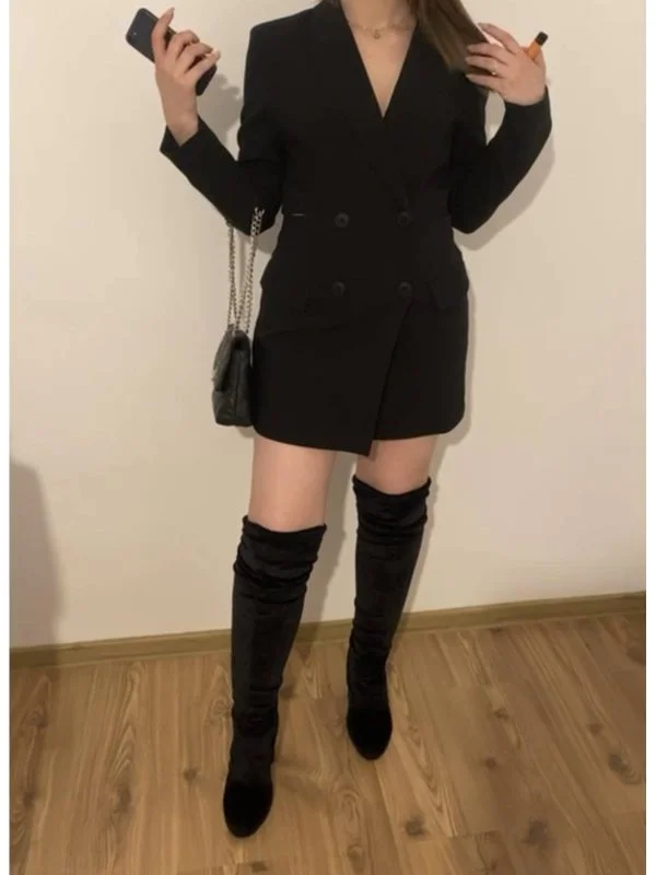 Rochie de seară Stradivarius S | Negru, Mini - Image 4