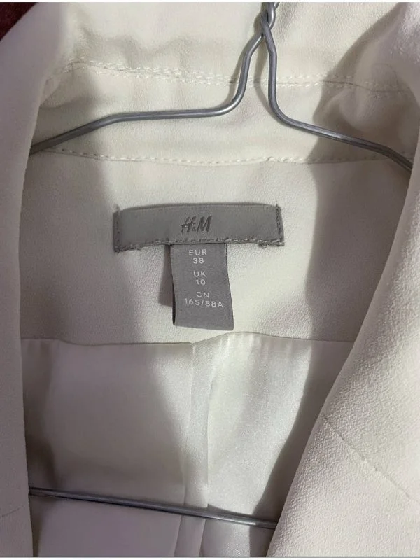 Rochie de seară H&M EU 38 | Alb, Midi - Image 4