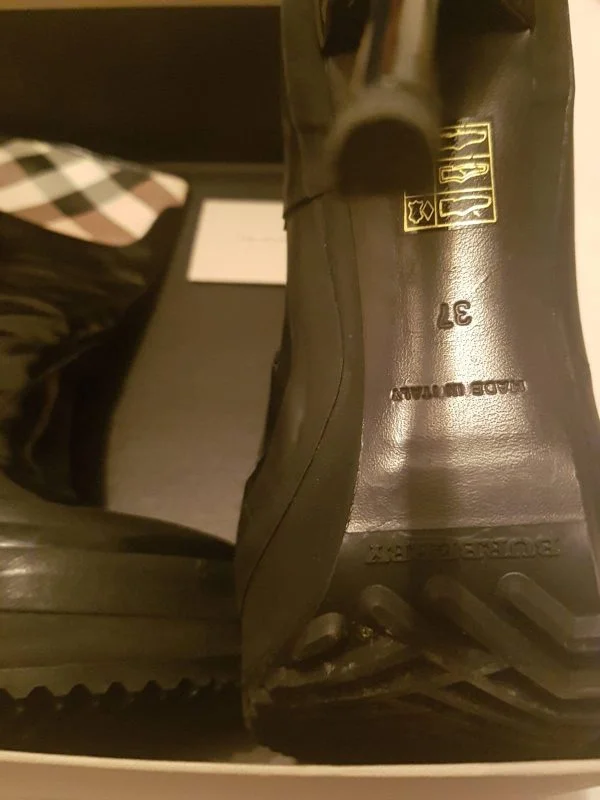Ghete Burberry EU 37 | Negru, Piele naturală - Image 4