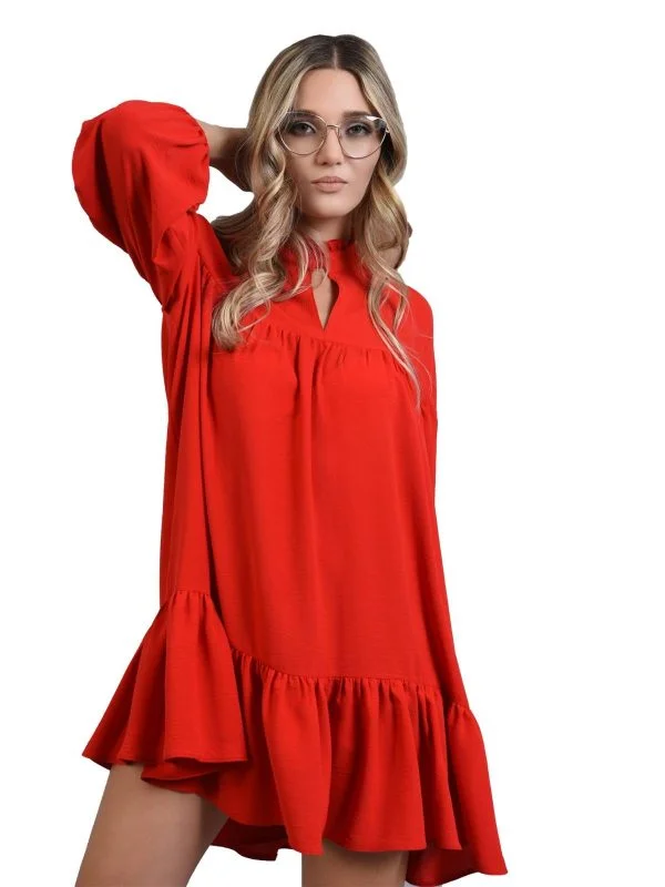 Rochie de seară Poema EU 36 | Roșu, Mini - Image 2