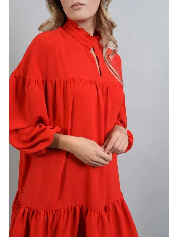 Rochie de seară Poema EU 36 | Roșu, Mini - Image 4