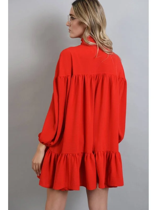 Rochie de seară Poema EU 36 | Roșu, Mini - Image 3