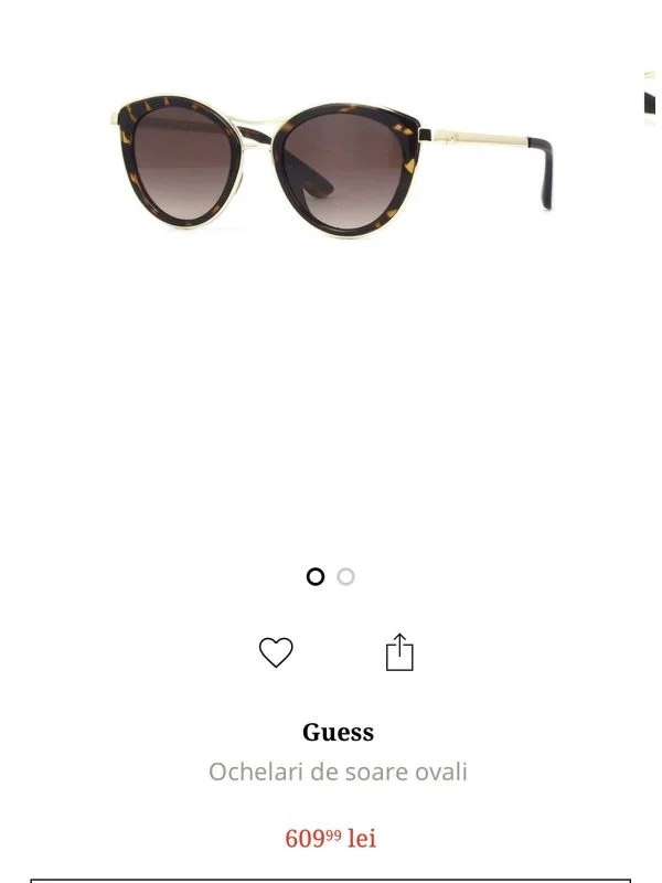 Ochelari de soare Guess | Auriu - Image 6