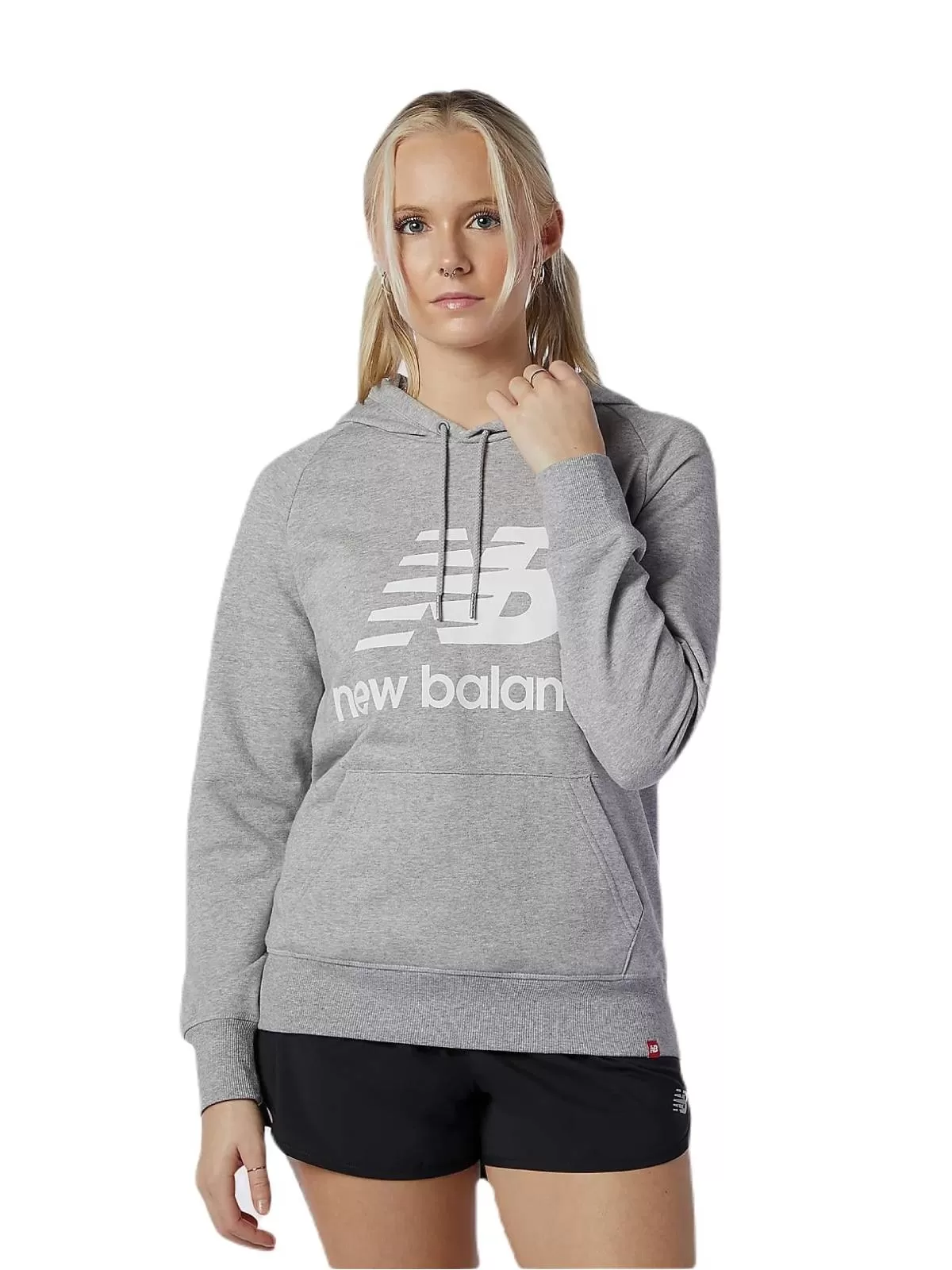Hanorac sport New Balance S | Gri, Bumbac