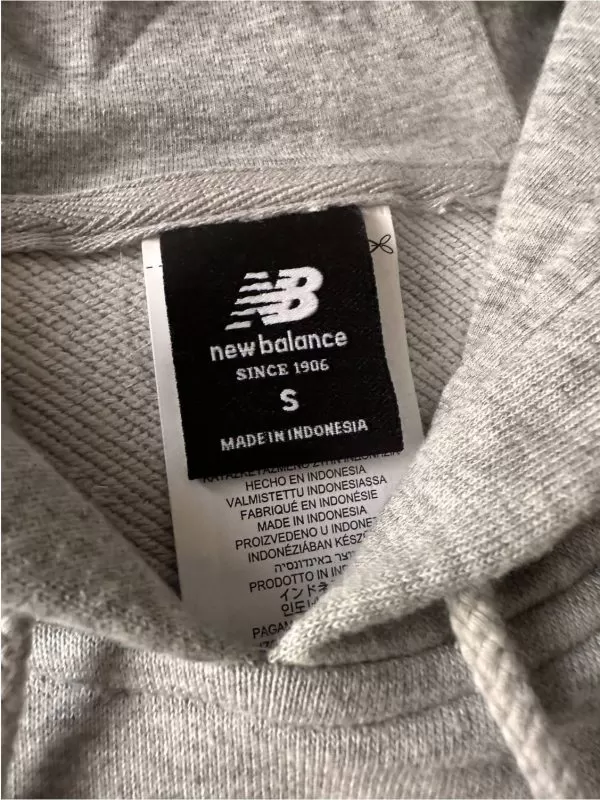 Hanorac sport New Balance S | Gri, Bumbac - Image 7