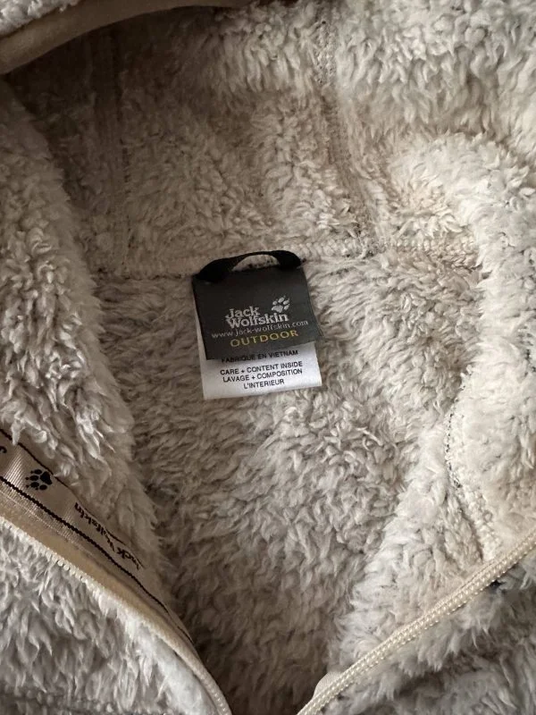 Geacă de iarnă JACK WOLFSKIN S | Crem, Cu glugă, Poliester - Image 5