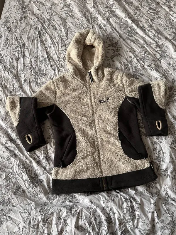 Geacă de iarnă JACK WOLFSKIN S | Crem, Cu glugă, Poliester - Image 3