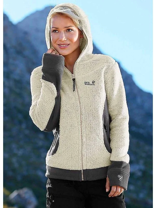 Geacă de iarnă JACK WOLFSKIN S | Crem, Cu glugă, Poliester - Image 2