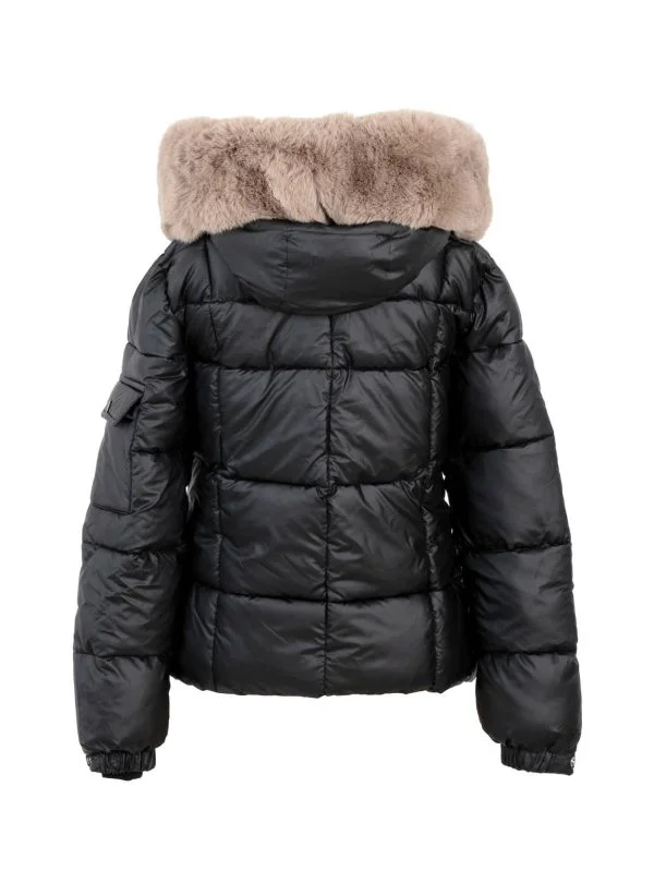 Geacă de iarnă OEM L | Negru, Fără glugă, Blană artificială - Image 2