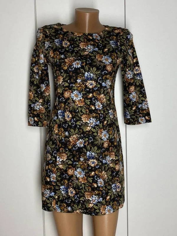 Rochie casual Zara S | Multicolor, Mini, Bumbac - Image 4