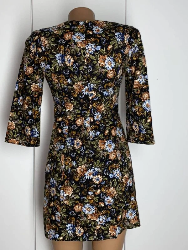 Rochie casual Zara S | Multicolor, Mini, Bumbac - Image 5
