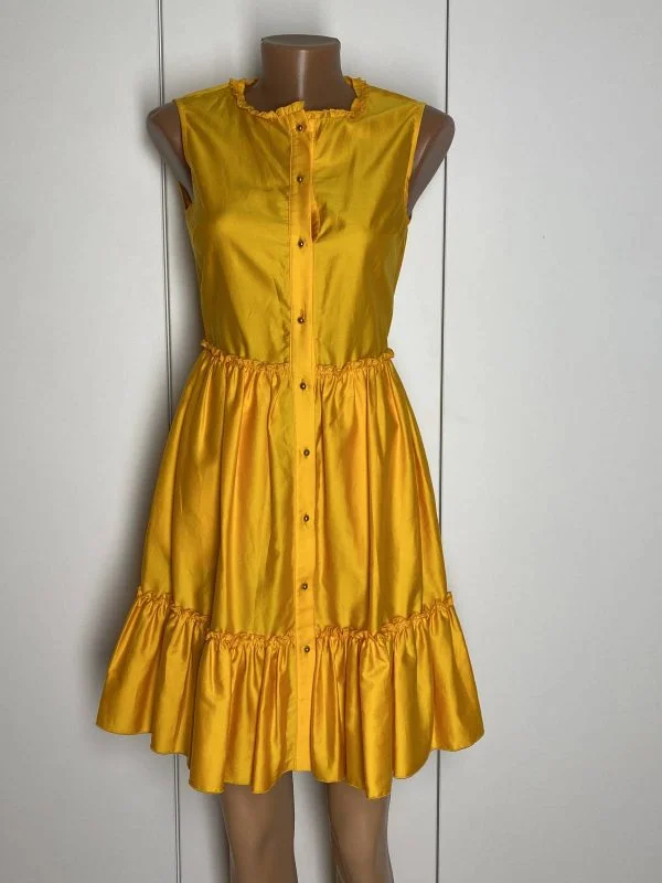 Rochie de seară Ted Baker S | Galben, Mini, Poliester - Image 3