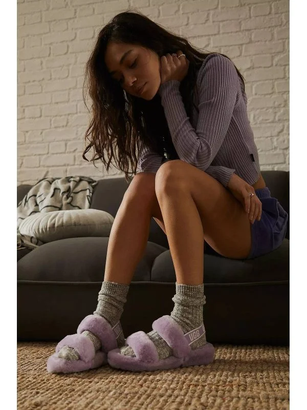 Sandale UGG EU 38 | Mov, Blană naturală - Image 9