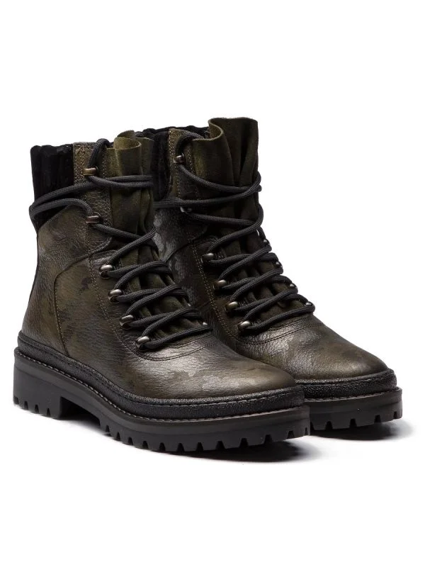 Ghete Tommy Hilfiger EU 36 | Khaki, Piele naturală - Image 2