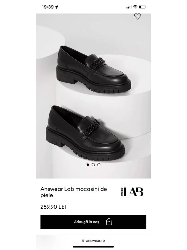 Mocasini ANSWER LAB EU 36 | Negru, Piele naturală - Image 4
