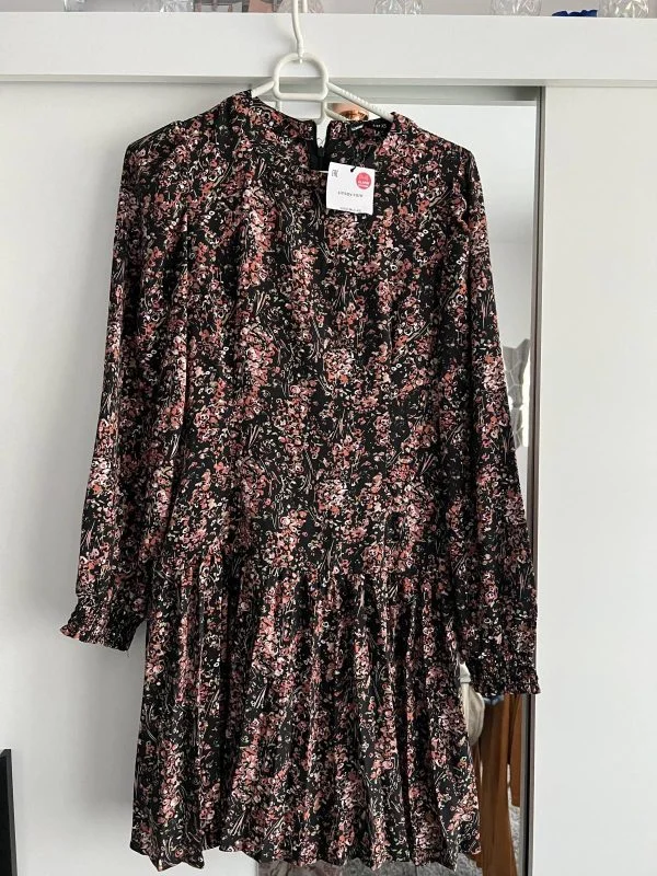 Rochie casual SINSAY XS | Multicolor, Midi, Poliester - Image 5